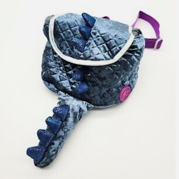 Jurassic World 2018 Metallic Plush Dinosaur Tail Mini Backpack - Picture 1 of 5